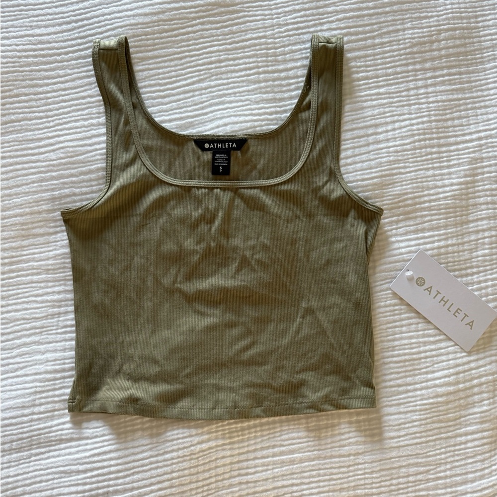 Athleta Square Neck Crop Tank